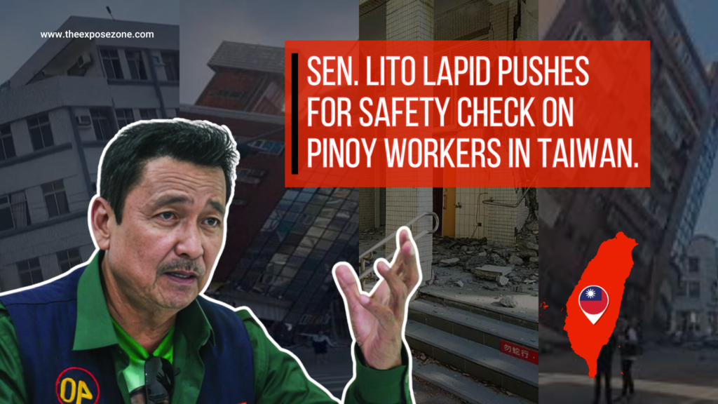 Sen. Lito Lapid Pushes for Safety Check on Pinoy Workers in Taiwan