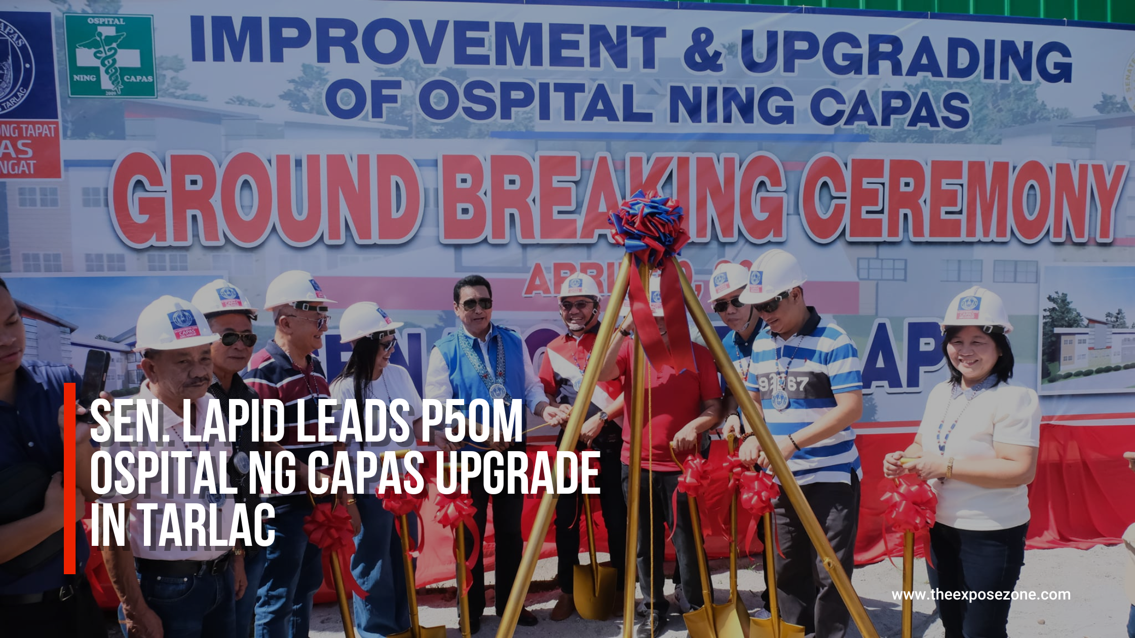 Ground breaking ceremony of the renovation of Capas Hospital